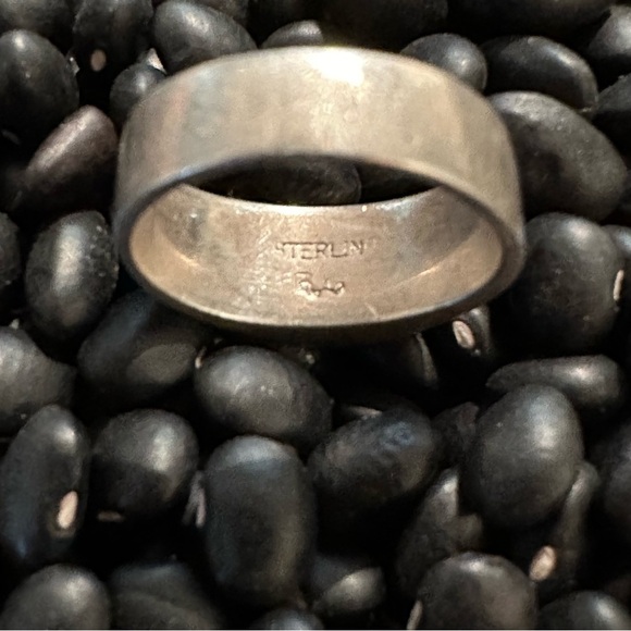 Amazing 7 Stone Menorah Fire Opal Sterling Silver Solid Pyramid Ring Hallmark RL - Picture 6 of 9